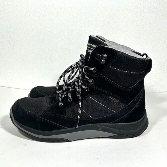 LL Bean Snow Sneaker Boots Mid Lace-Up Black Size 10 Womens Hike Camp Outdoors - Picture 6 of 7